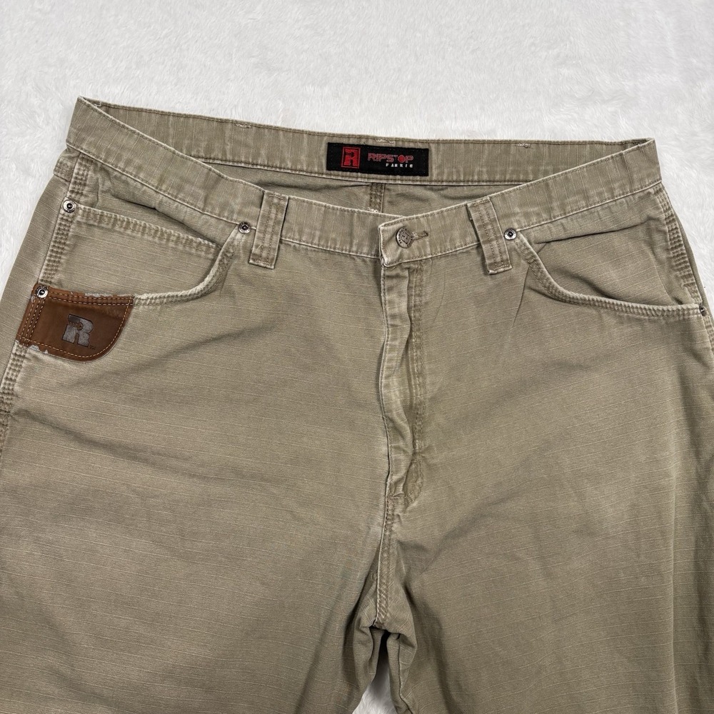 LOT OF 2 Wrangler RIGGS Workwear Ripstop Carpenter Pants Men 40x32 HeavyDuty Tan - Picture 9 of 16
